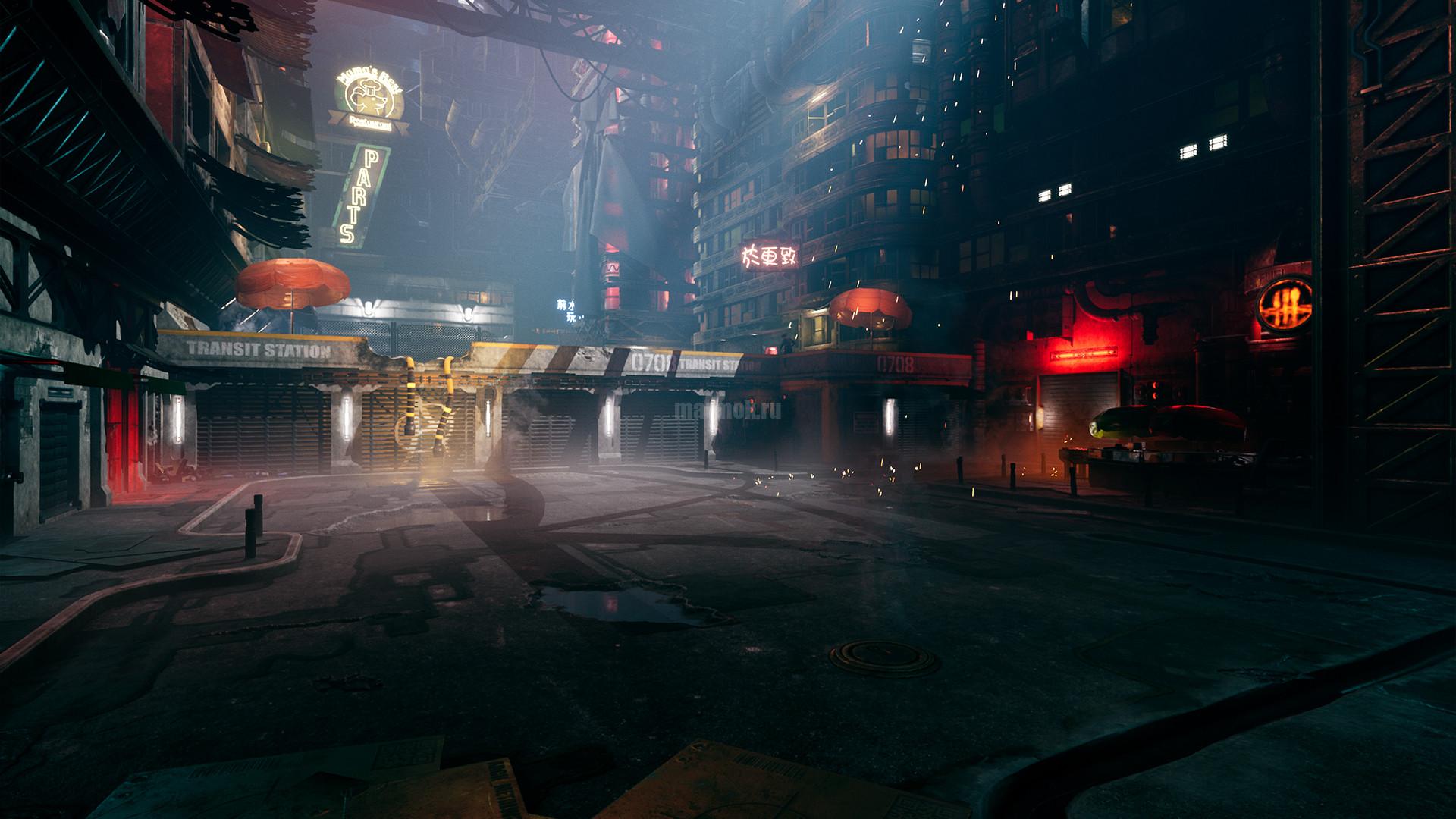 Скриншот из игры Ghostrunner