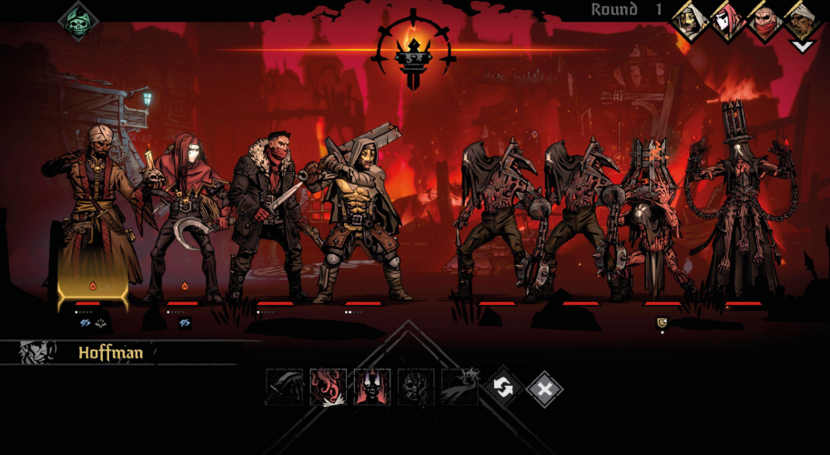 Скриншот из игры Darkest Dungeon 2